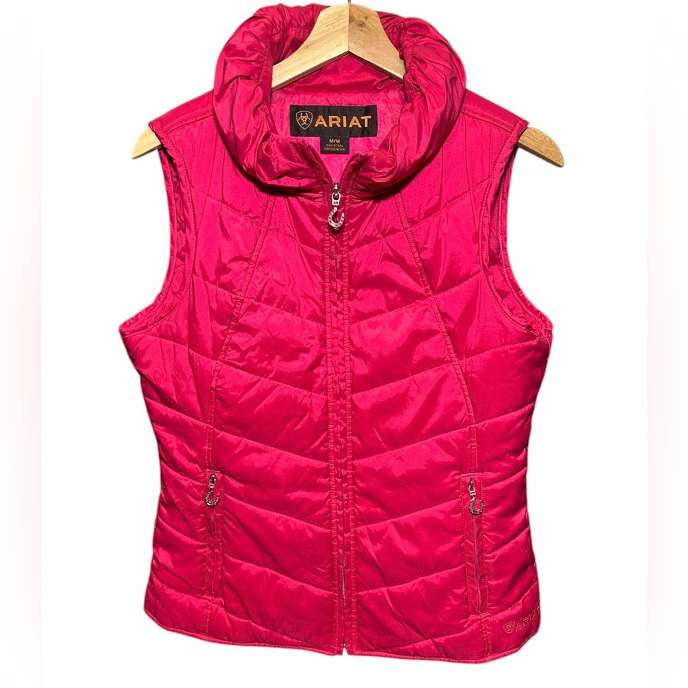Ariat Women's Pink Puffer Vest Size  Medium